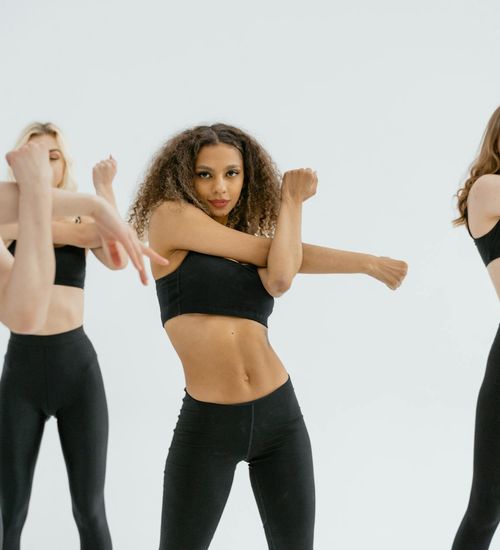 Woman stretching, feeling energetic and full of vitality.